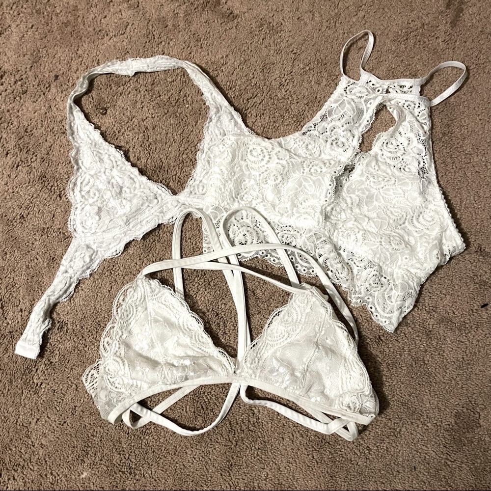 White Bralettes